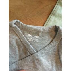 Noppies baby setje (broekje, shirtje, romper) mt 56