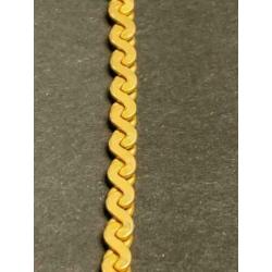 13020 18K gouden ketting met S schakel (62cm)