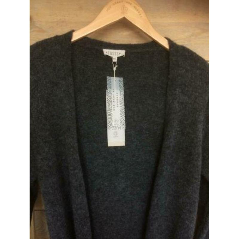 ZUSSS grijs lang vest m/l nieuw!