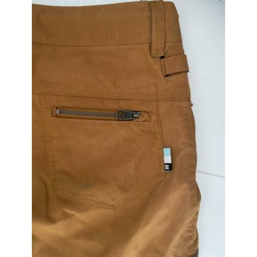 Dc flared snowboard ski broek L cognac roestbruin