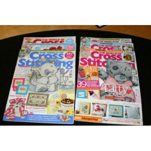 6x blad the World of Cross Stitching 149 t/m 154