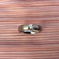 FL PARIS RING mat-zilver Maat 18 verguld staal met zirkonia