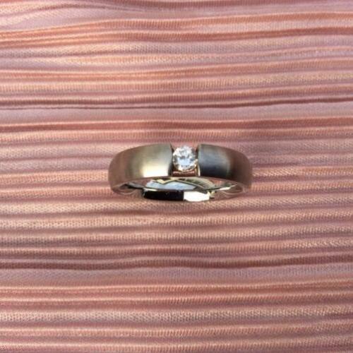 FL PARIS RING mat-zilver Maat 18 verguld staal met zirkonia