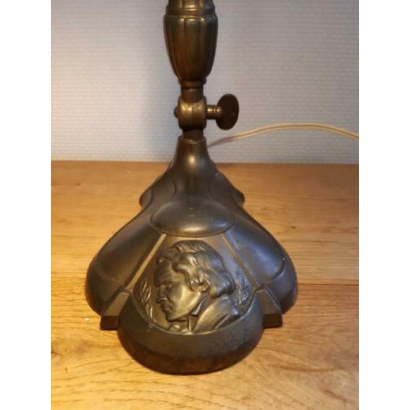 Art deco Ludwig Beethoven piano/bureau lamp uit 1920