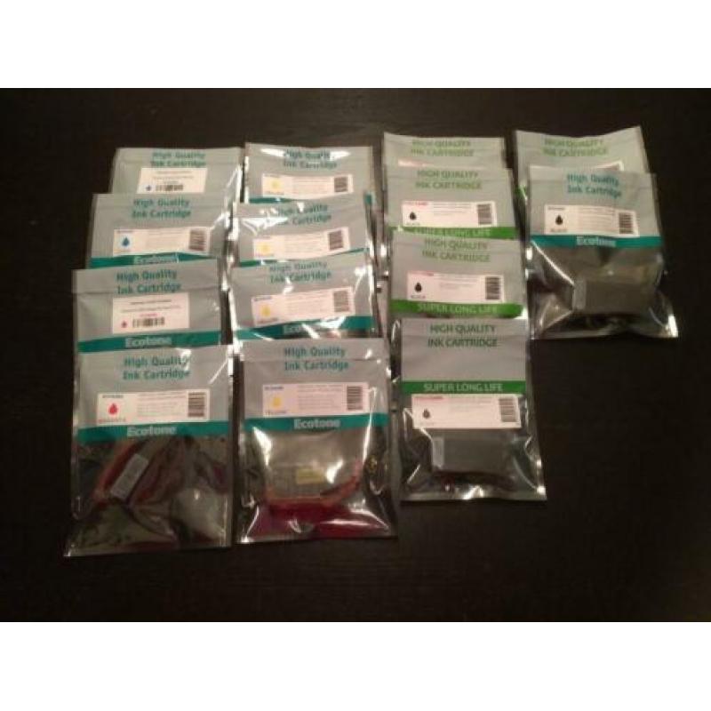 Ecotone Canon cartridges PGI-525 + CLI-526 14 stuks nieuw