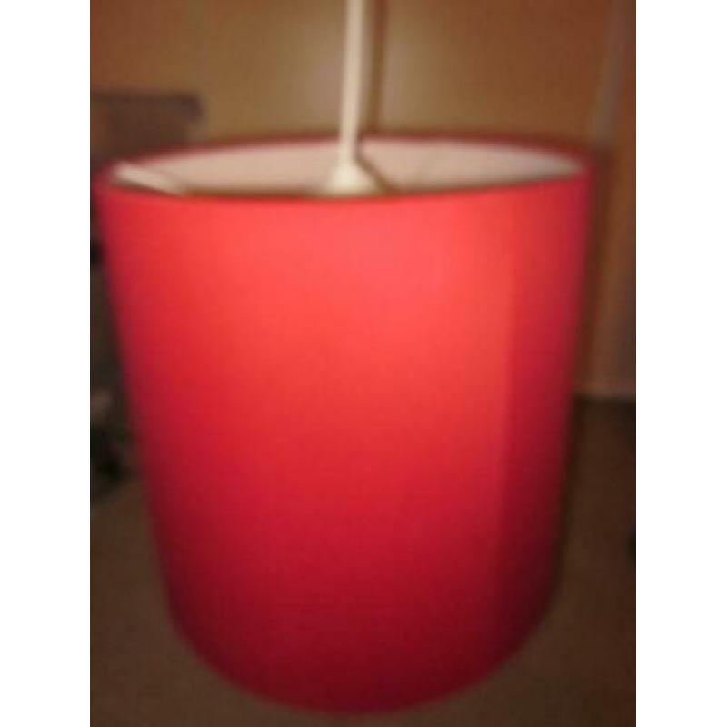 Rode lamp incl. plafondkapje
