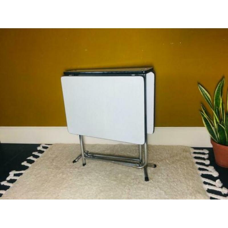 Retro inklapbaar formica tafel vintage jaren 70