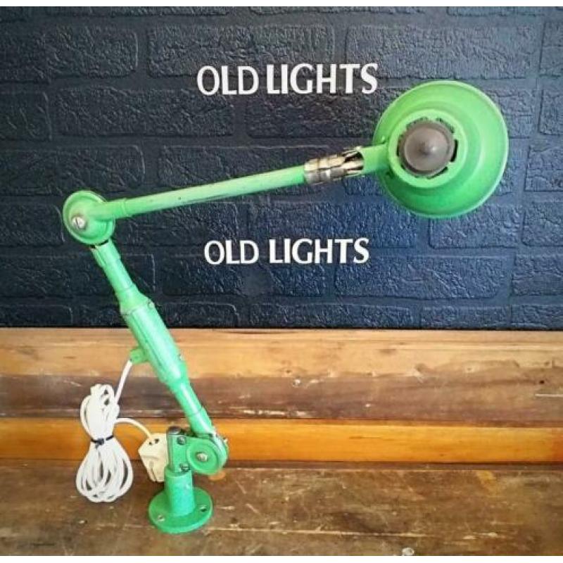 Sis duitse industriéle vintage lamp machine lamp