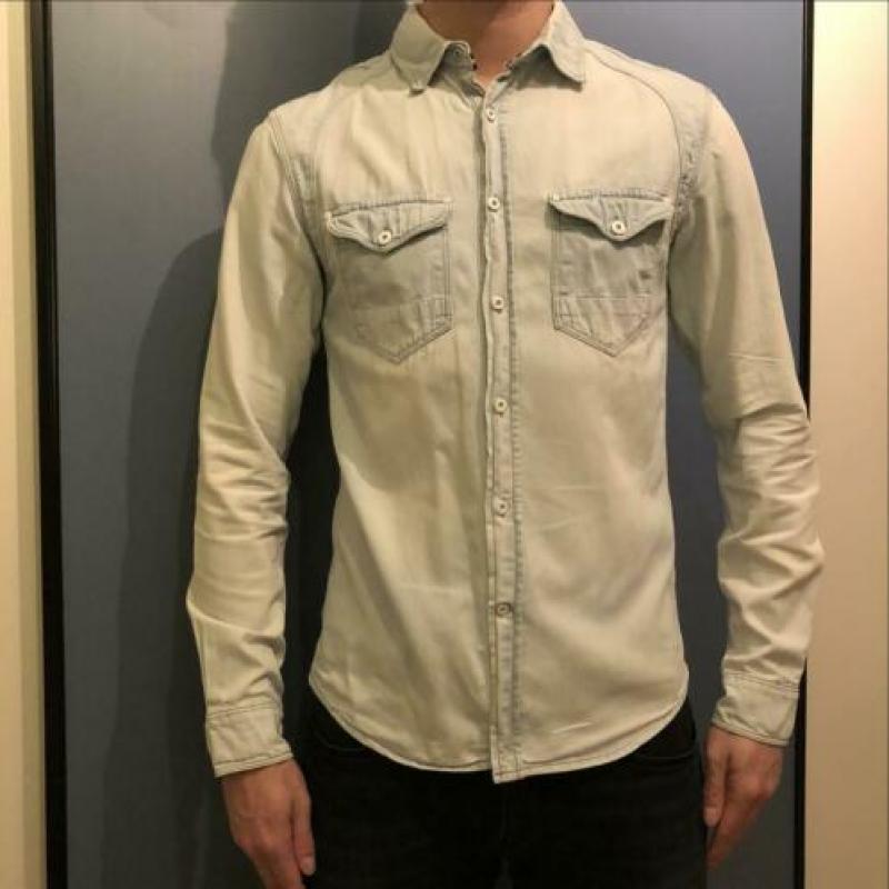 Celio Spijker overhemd blouse spijkerstof heren maar M