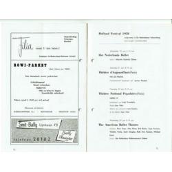 Programma Rotterdamse Schouwburg 1958
