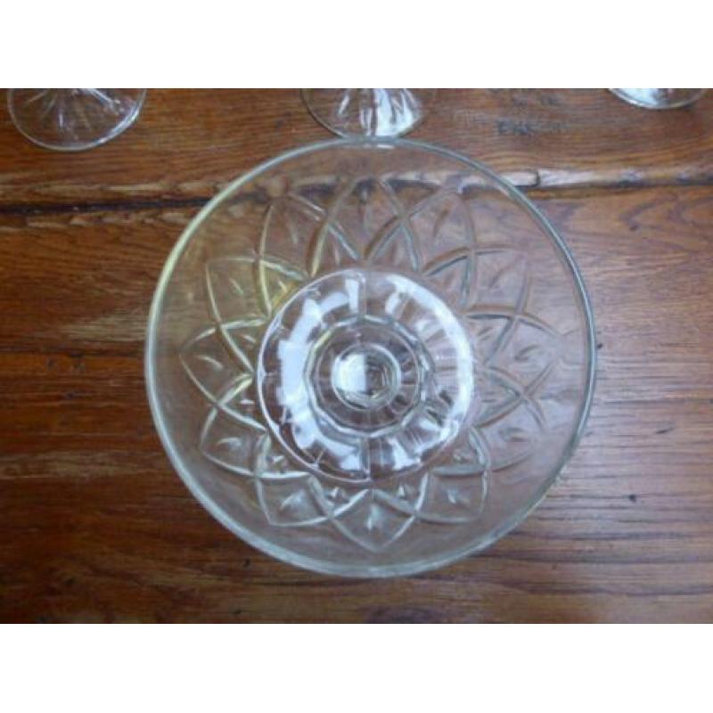 10 vintage persglazen champagne coupes