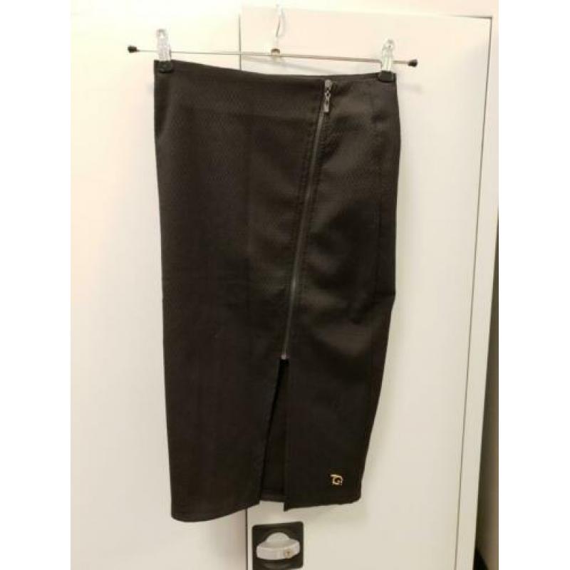 Zwarte kokerrok met rits maat S/M