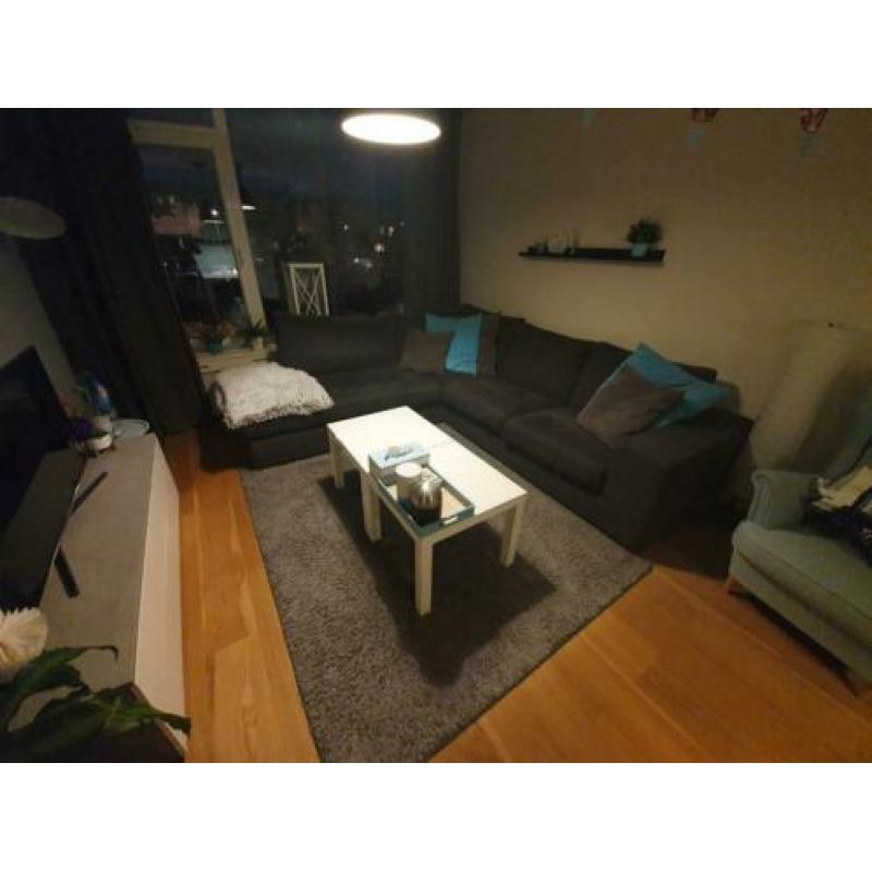 250 euro, z.s.m ophalen!!! Hoek bank 274x248 cm grijs
