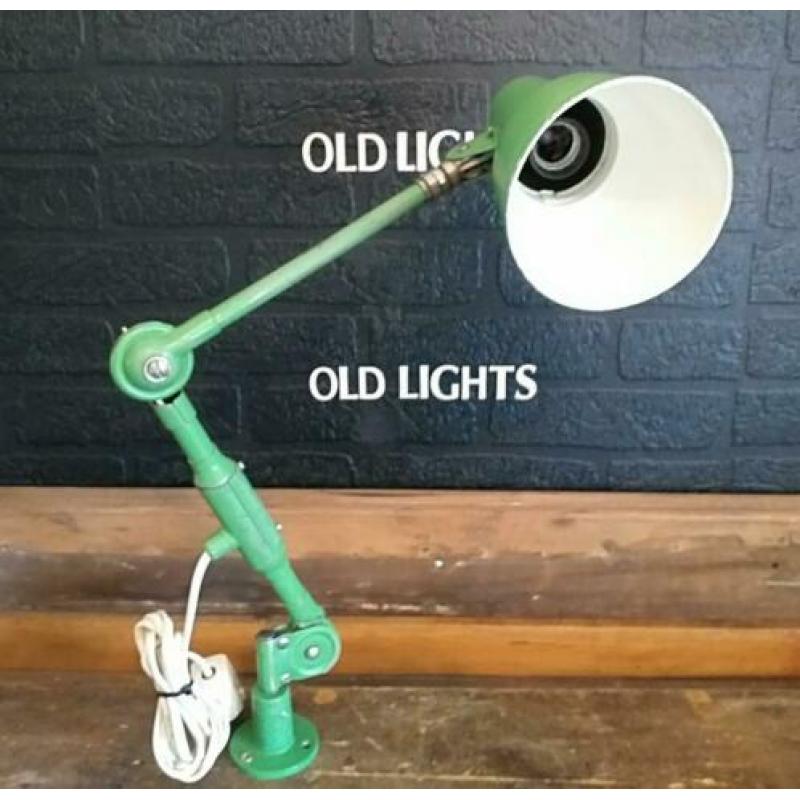 Sis duitse industriéle vintage lamp machine lamp