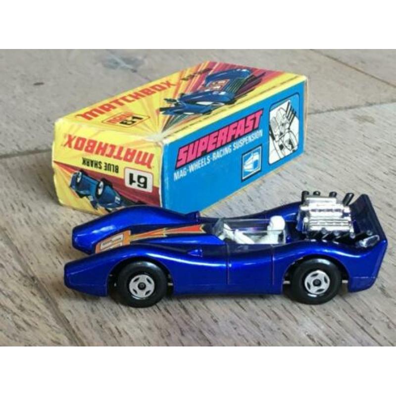 Lesney Matchbox Superfast 61 – Blue Shark in Doos