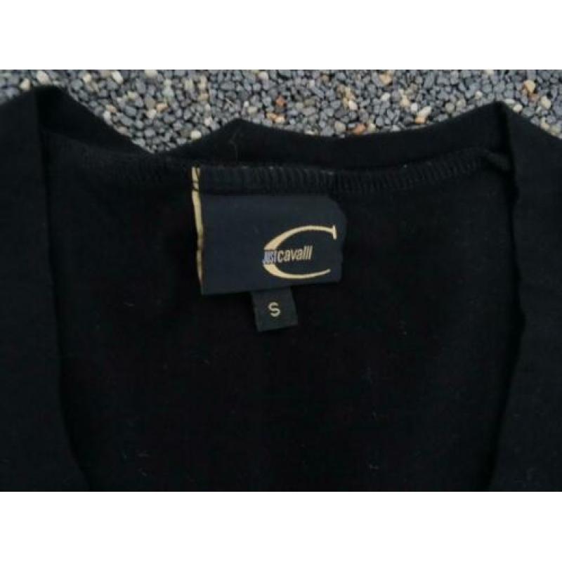 cavalli shirt zwart s