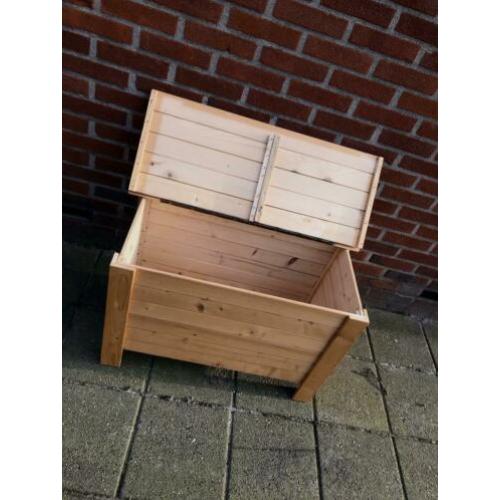 Houten opbergkist
