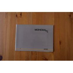 Brochure Ferrari Mondial T