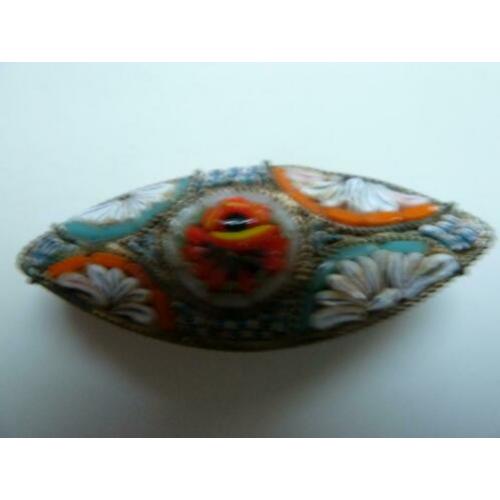 Antieke Murano micromozaiek broche ca. 1930 / Luxeriös