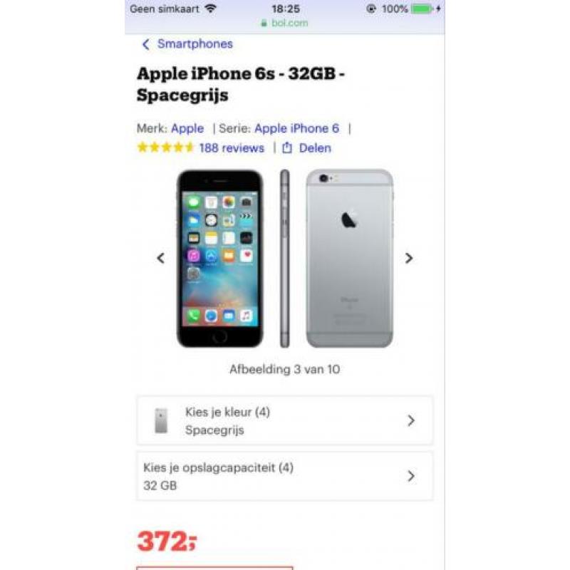 Iphone 6s space grey