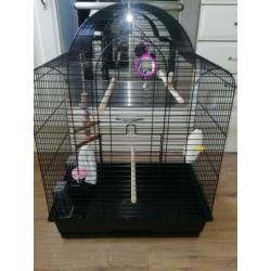 Nieuwe vogelkooi voor kanarie, grasparkiet, enz.