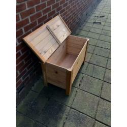 Houten opbergkist