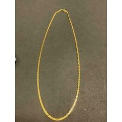 13020 18K gouden ketting met S schakel (62cm)