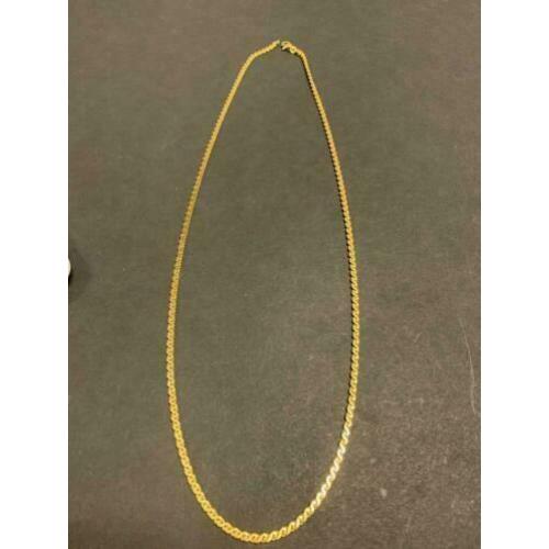 13020 18K gouden ketting met S schakel (62cm)