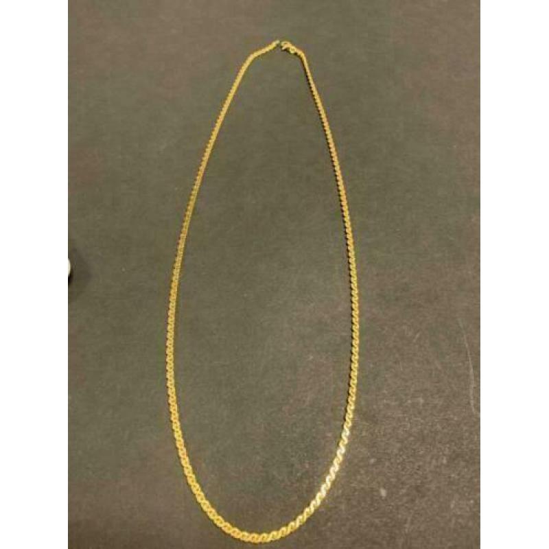 13020 18K gouden ketting met S schakel (62cm)