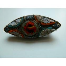 Antieke Murano micromozaiek broche ca. 1930 / Luxeriös