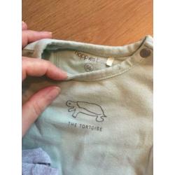 Noppies baby setje (broekje, shirtje, romper) mt 56