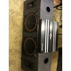 X CALIBER versterker met boombox