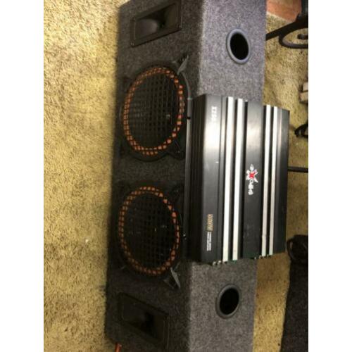 X CALIBER versterker met boombox