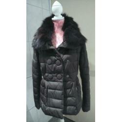 SILVIAN HEACH Bruine winterjas jas jack kraag ZGAN M/L 38/42