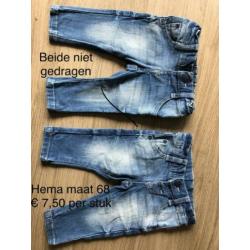 Broekjes Hema en Zeeman maat 68