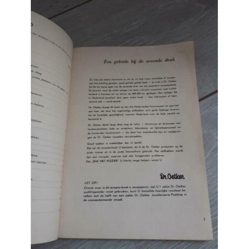 Vintage 1955 bakboek bak met plezier oetker retro