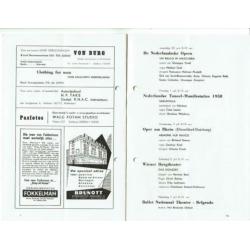Programma Rotterdamse Schouwburg 1958