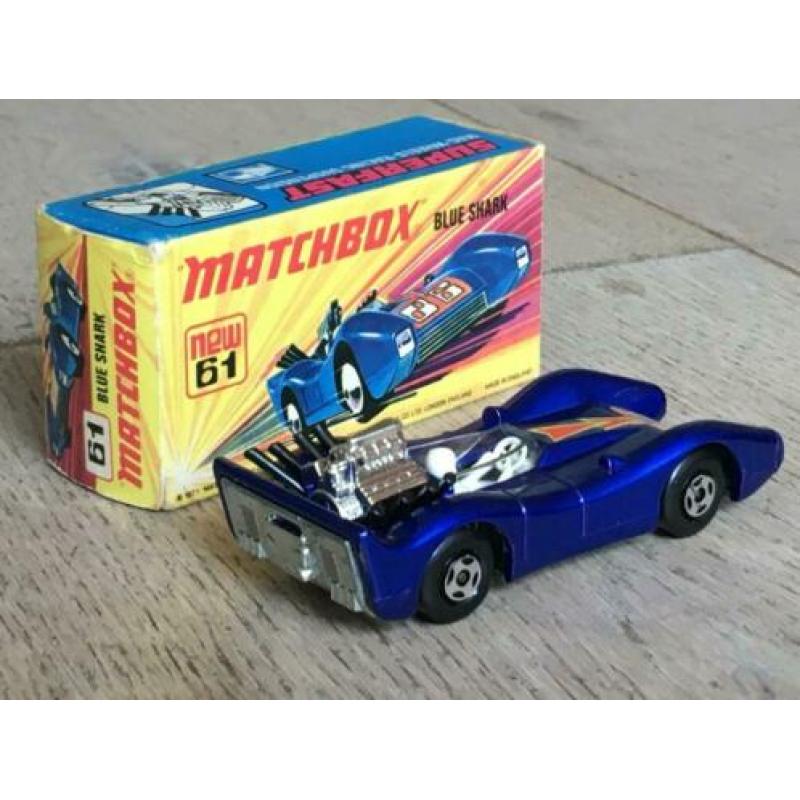Lesney Matchbox Superfast 61 – Blue Shark in Doos