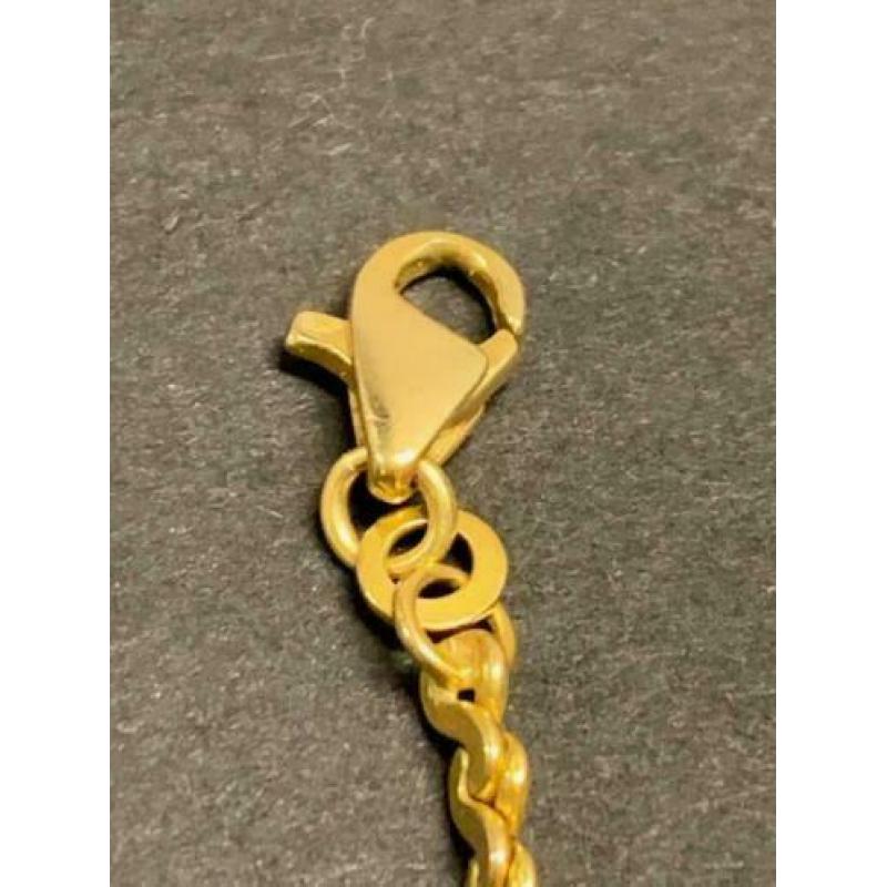 13020 18K gouden ketting met S schakel (62cm)