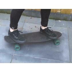 Penny skateboard, zwart met blauw, goede staat