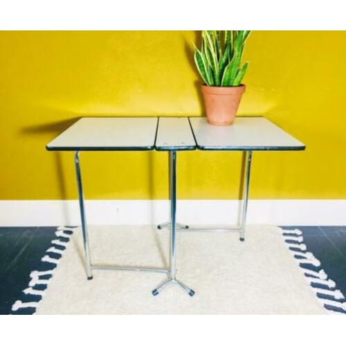 Retro inklapbaar formica tafel vintage jaren 70