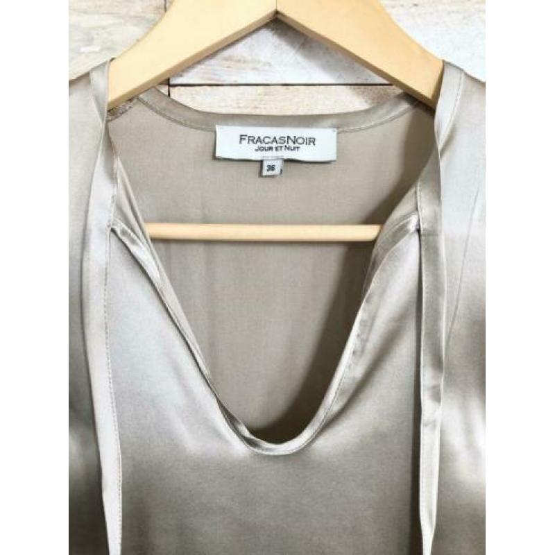 Fracasnoir top zijde champagne, maat 38 - NP 175,- wyp