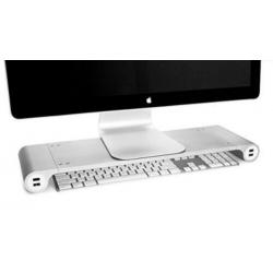Quirky aluminium space bar monitor standaard plenty hubs