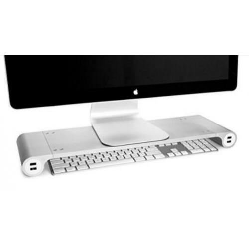 Quirky aluminium space bar monitor standaard plenty hubs