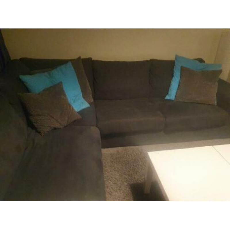 250 euro, z.s.m ophalen!!! Hoek bank 274x248 cm grijs