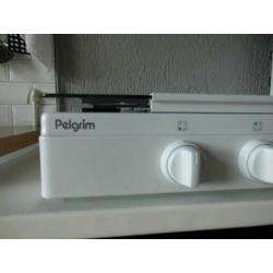 Pelgrim vierpits kookplaat gasstel wit in zeer goede staat
