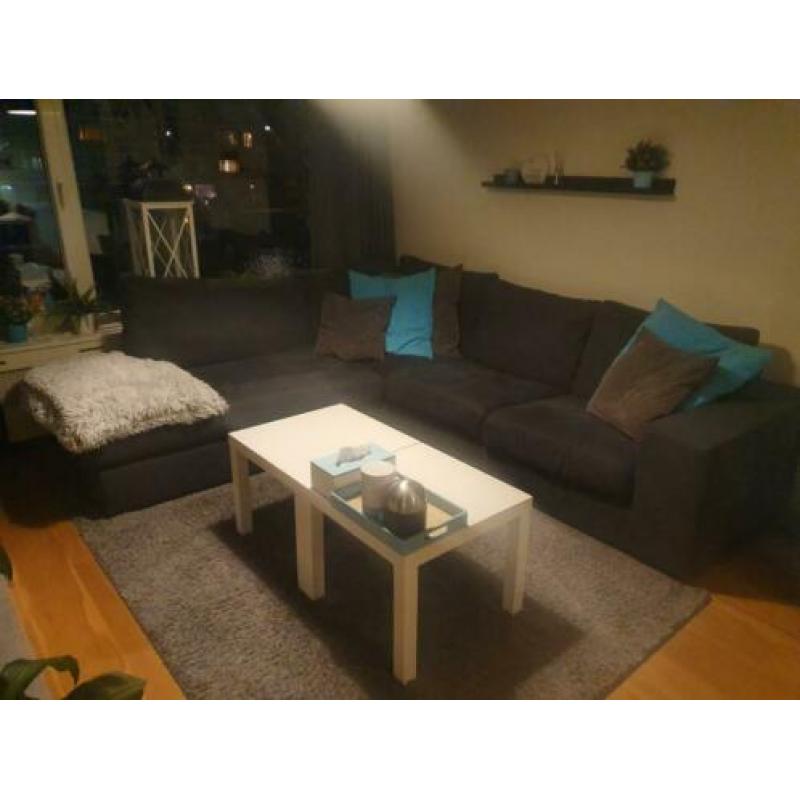 250 euro, z.s.m ophalen!!! Hoek bank 274x248 cm grijs