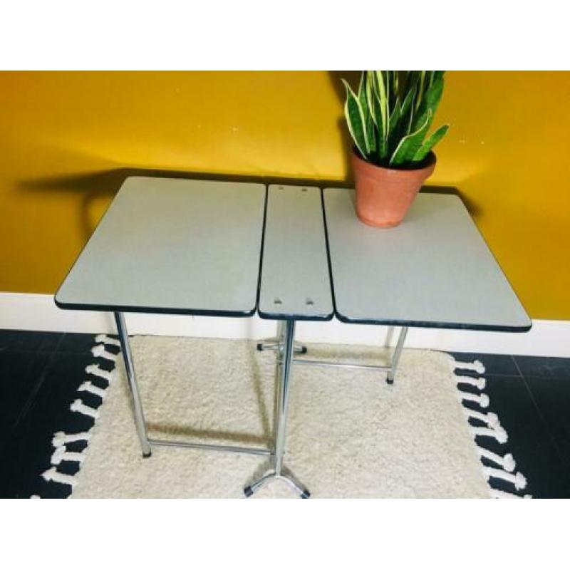 Retro inklapbaar formica tafel vintage jaren 70