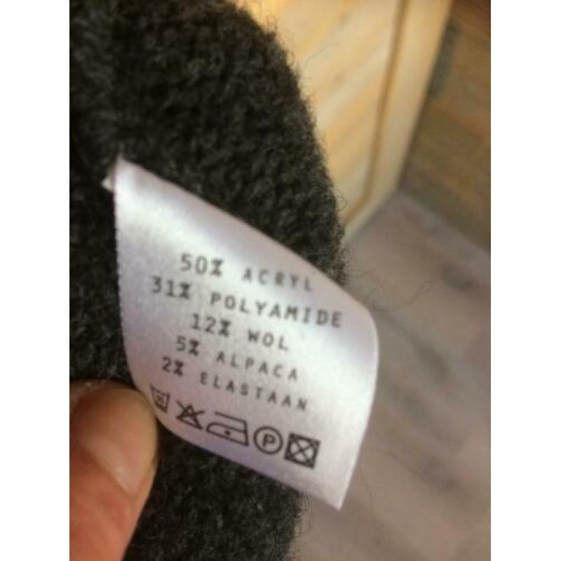 ZUSSS grijs lang vest m/l nieuw!