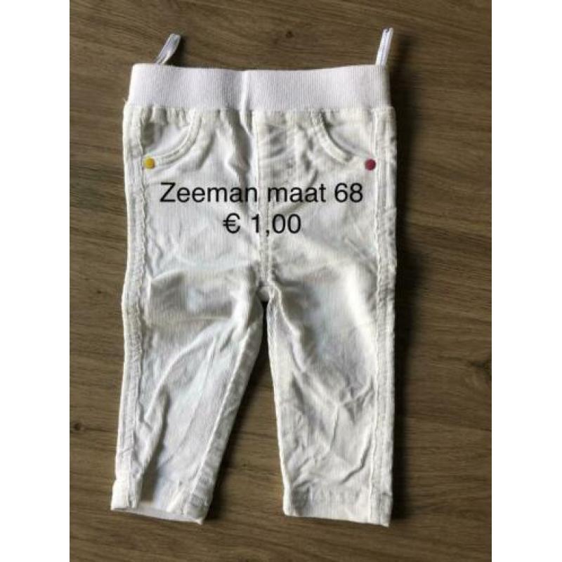 Broekjes Hema en Zeeman maat 68